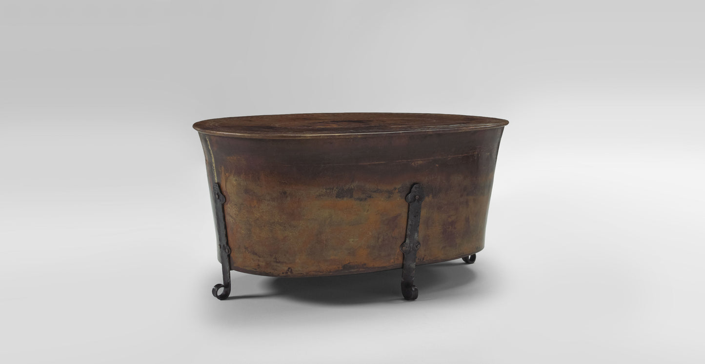 40x24x19 Oval Cauldron Table