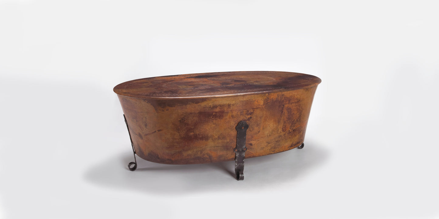 49x29.5x19 Oval Cauldron Table